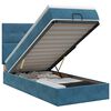 vidaXL Ottoman Bett mit Matratze Dunkelblau 80 x 200 cm Samt