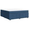 vidaXL Boxspringbett mit Matratze Blau 180x200 cm Stoff