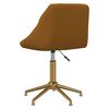 vidaXL Esszimmerstuhl Drehbar Braun Samt