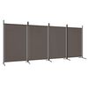 vidaXL 4-tlg. Paravent Anthrazit 346x180 cm Stoff