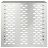 vidaXL Klimaanlagenabdeckung Silber 110 x 50 x 105 cm Verzinkter Stahl