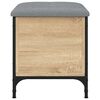 vidaXL Sitzbank mit Stauraum Sonoma-Eiche 42x42x45 cm Holzwerkstoff