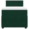 vidaXL Boxspringbett mit Matratze Dunkelgr&uuml;n 90x200 cm Samt