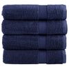 vidaXL Premium Badet&uuml;cher SOLUND 4 Stk. Marineblau 100x150 cm 600 g/m&sup2;