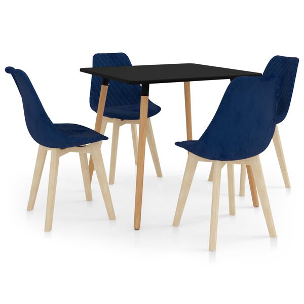 vidaXL 5-tlg. Essgruppe Blau