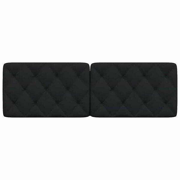 vidaXL Kopfteil-Kissen Schwarz 160 cm Stoff