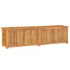 vidaXL Gartenbox mit Beutel 200x50x55 cm Massivholz Teak
