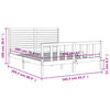 vidaXL Massivholzbett ohne Matratze 160x200 cm Kiefernholz