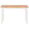 vidaXL Esstisch 120x60x74 cm Massivholz Eiche