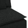 vidaXL Modulares Sofa mit Kissen Schwarz