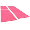 vidaXL Hochflor-Bettvorleger 3 Stk. Rosa