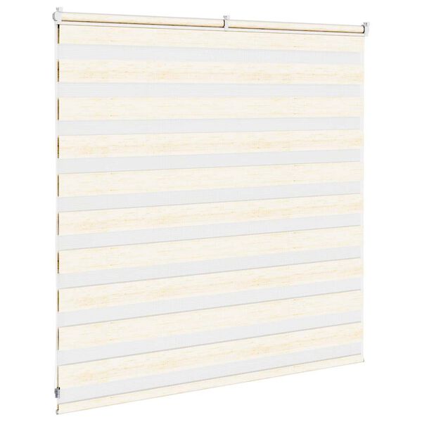 vidaXL Doppelrollo Marmorbeige 150x100cm Stoffbreite 145,9 cm Polyester