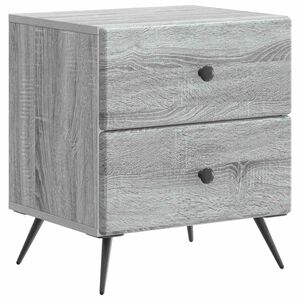 vidaXL Nachttisch Graues Sonoma 43 x 34,5 x 47,5 cm Holzwerkstoff