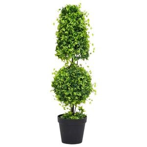 vidaXL K&uuml;nstlicher Buchsbaum mit Topf Gr&uuml;n 100 cm