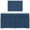 vidaXL Boxspringbett mit Matratze Blau 120x200 cm Stoff