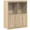 vidaXL Sideboard Sonoma-Eiche 81x37x100 cm Holzwerkstoff