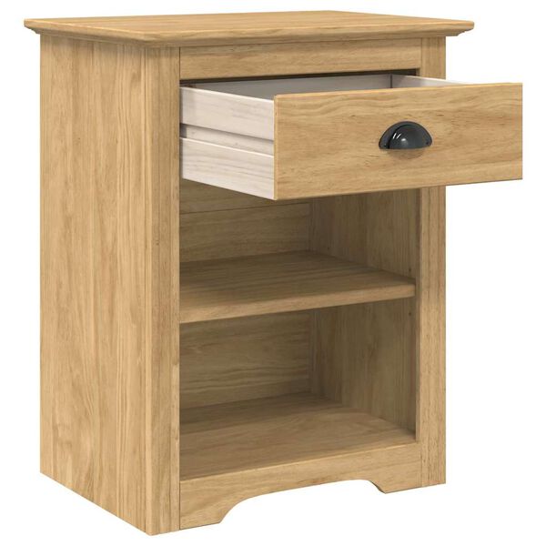 vidaXL Nachttisch BODO Honigbraun 53 x 38,5 x 67 cm Holzwerkstoff