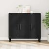 vidaXL Sideboard Schwarz Eichen-Optik 90 x 34 x 80 cm Holzwerkstoff