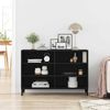 vidaXL Sideboard Schwarz Eichen-Optik 103,5 x 35 x 70 cm Holzwerkstoff