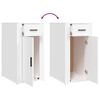 vidaXL B&uuml;roschrank Wei&szlig; 40x49x75 cm Holzwerkstoff