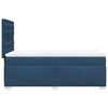 vidaXL Boxspringbett mit Matratze Blau 80x200 cm Stoff