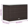 vidaXL 5-tlg. Garten-Lounge-Set mit Auflagen Poly Rattan Braun