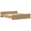 vidaXL Bettgestell ohne Matratze Artisan-Eiche 180x200cm Holzwerkstoff