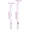 vidaXL Zaunpfosten 13 pcs Grau Stahl
