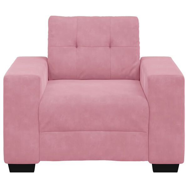 vidaXL Sessel Rosa 100x78x80 cm Samt