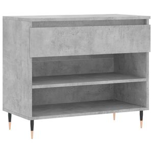 vidaXL Schuhregal Betongrau 70x36x60 cm Holzwerkstoff
