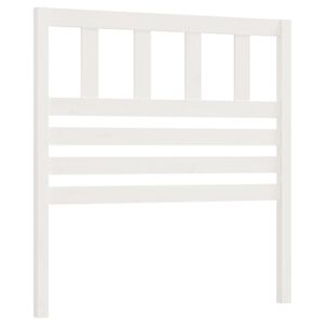 vidaXL Kopfteil Wei&szlig; 81x4x100 cm Massivholz Kiefer