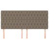 vidaXL Kopfteil Taupe 180x7x118/128 cm Stoff