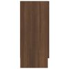 vidaXL Vitrinenschrank Braun Eichen-Optik 120x30,5x70 cm Holzwerkstoff