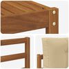 vidaXL Outdoor-Sofagarnitur mit Kissen 7 pcs Natur und Beige