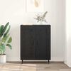 vidaXL Sideboard Schwarz Eichen-Optik 69,5 x 34 x 90 cm