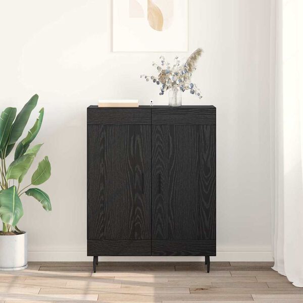 vidaXL Sideboard Schwarz Eichen-Optik 69,5 x 34 x 90 cm