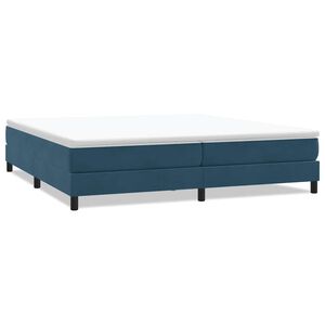 vidaXL Boxspringbett ohne Matratze Dunkelblau 200x210 cm Samt