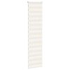 vidaXL Doppelrollo Marmorbeige 55x200 cm Stoffbreite 50,9 cm Polyester
