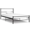 vidaXL Bettgestell Schwarz Metall 100 &times; 200 cm
