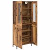 vidaXL Highboard 2 pcs Altholz Holzwerkstoff