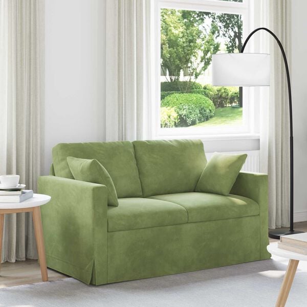 vidaXL Sofa Hellgr&uuml;n Gesamtabmessungen: 138 x 78 x 80 cm (B x T x H)