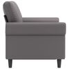 vidaXL 2-Sitzer-Sofa Grau 120 cm Kunstleder