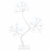 vidaXL S-f&ouml;rmiger LED-Weihnachtsbaum 2 stk. Wei&szlig; 18 x 18 x 45 cm Stahl