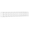 vidaXL Outdoor-Hundezwinger Verzinkter Stahl 26,62 m&sup2;