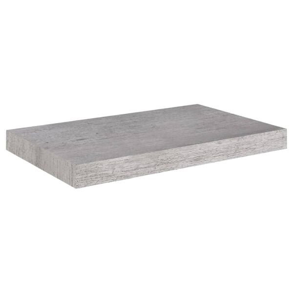 vidaXL Schweberegale 2 Stk. Betongrau 50x23x3,8 cm MDF