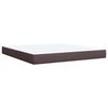 vidaXL Boxspringbett mit Matratze Dunkelbraun 180x200 cm Stoff