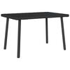 vidaXL Garten-Couchtisch Rechteckig Schwarz 60x40x37 cm Poly Rattan