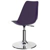 vidaXL Drehbare Esszimmerst&uuml;hle 2 Stk. Lila Kunstleder