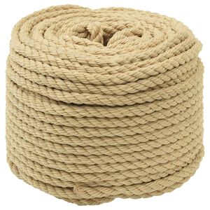 vidaXL Bootsseil 8 mm 250 m Natur