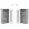 vidaXL Wandmontierter Schrank mit Regal Grau Sonoma 55 x 29 x 100 cm